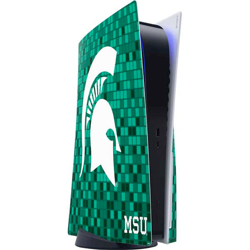 Michigan State University Spartans Digital Pixels PlayStation PS5 Skins